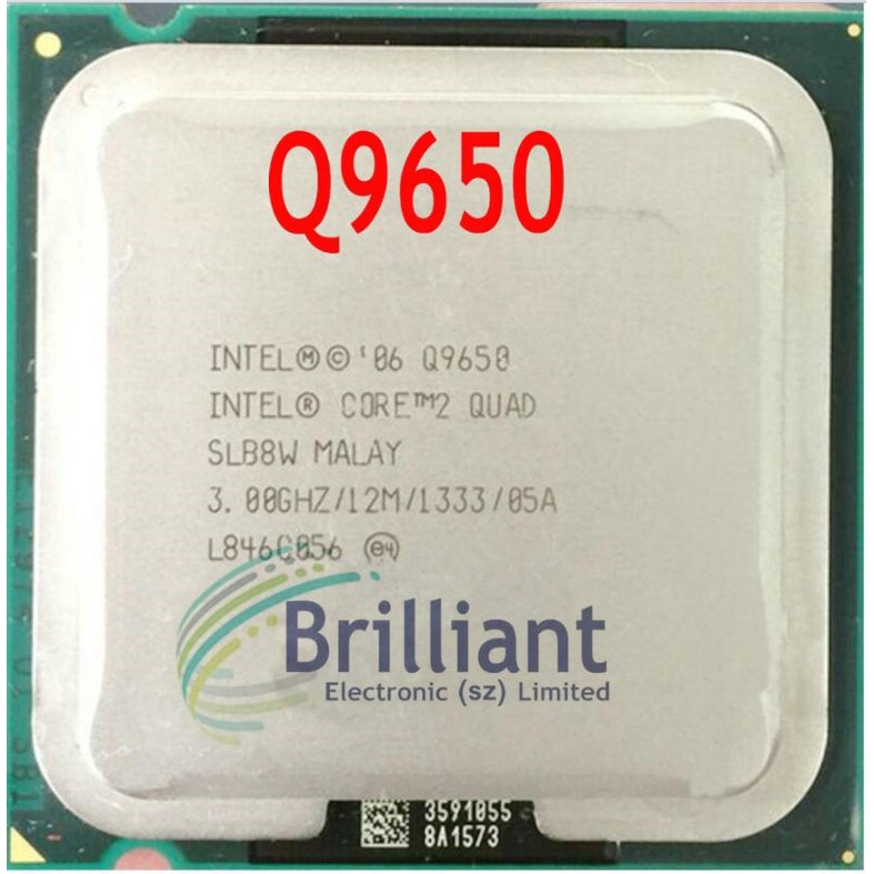 cpu desktop Q9650 /Q9400/  X3230 / Q6600 socket 775/ tặng keo tản nhiệt