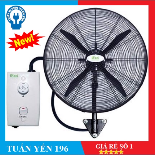 Quạt Công Nghiệp Treo Tường iFan NB-50 PLUS - có Hộp số- 150W- Hàng Chính Hãng