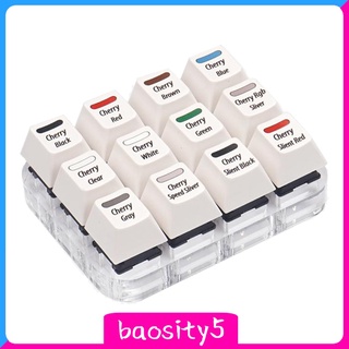 [Baosity5] Cherry Mechanical 12 Key Switch Test Keycaps Kiểm tra Keycaps