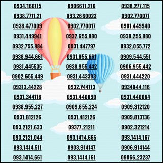 [Đồng giá] Sim đẹp Mobi