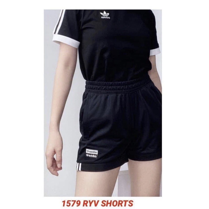 (HÀNG XUẤT XỊN) Quần short đen logo vuông GD3067 R.Y.V. Shorts in Trace Black