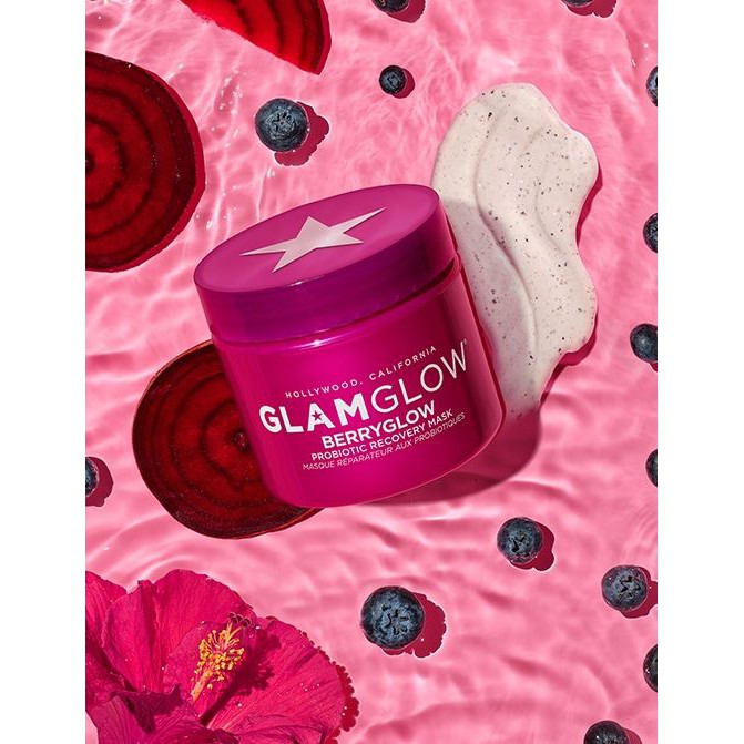 Mặt nạ GlamGlow Berry Glow Probiotic Recovery Mask 75ML