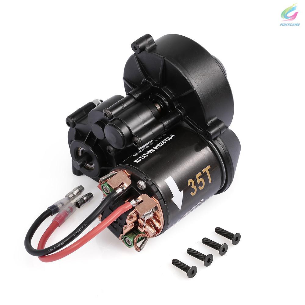 AUSTAR 540 35T RC Brushed Motor with Gear Box for 1/10 Axial SCX10 RC4WD D90 Crawler Climbing RC Car