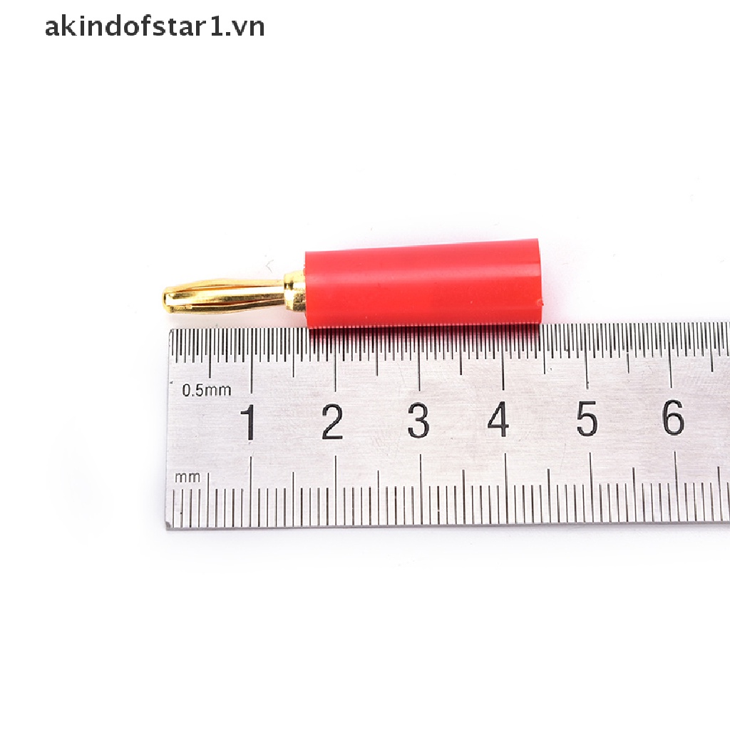 Set 4 Đầu Cắm Bắp Chuối Mạ Vàng 4mm Cho Loa