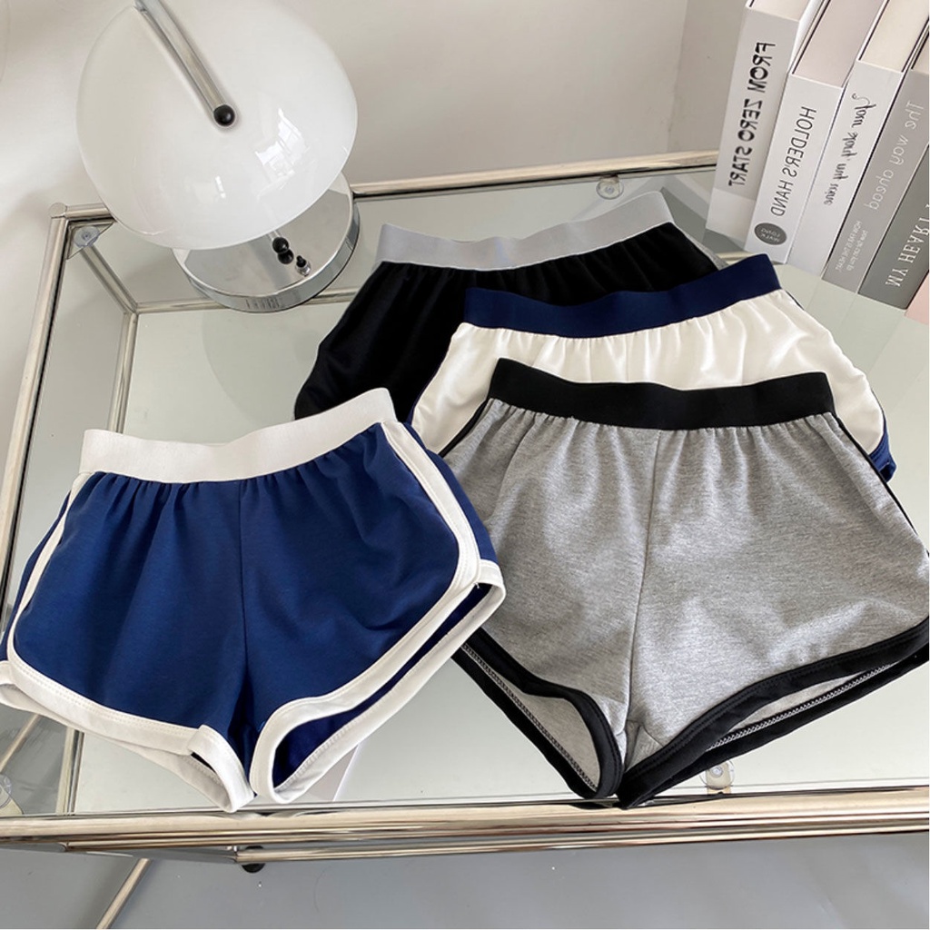 Quần Short Thể Thao Lưng Cao Ống Rộng Thời Trang Xuân Hè Hàng Mới Cho Nữ
