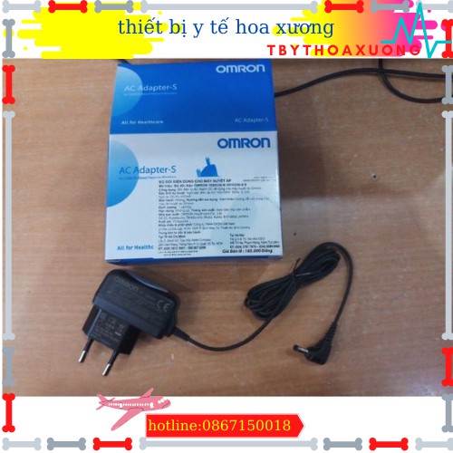 Bộ dây sạc Adapter Omron,Bộ đổi nguồn cắm điện chính hãng huyết áp Omron