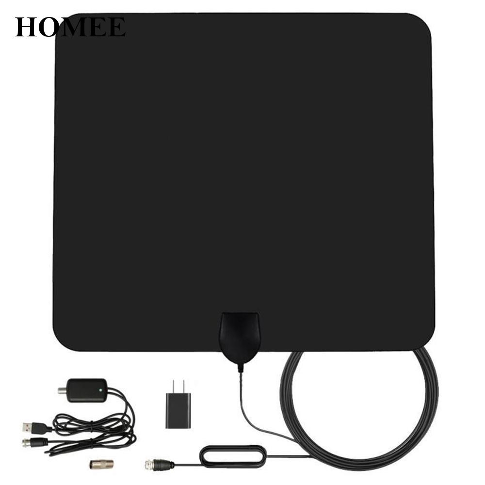 Ăng Ten Khuếch Đại Tín Hiệu Tv Hdtv Khoảng Cách 33x30cm 50 Dặm