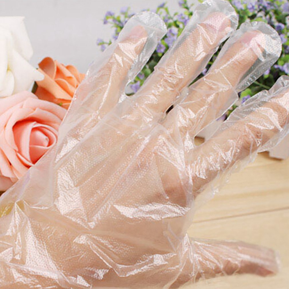 Set 100 găng tay nhựa dùng một lần an toàn thực phẩm