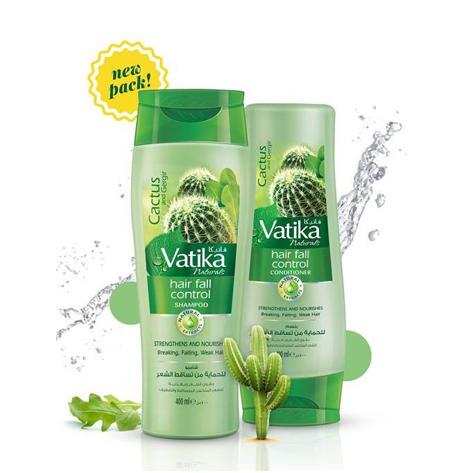 Combo gội xả Vatika kiểm soát gãy rụng 400ml