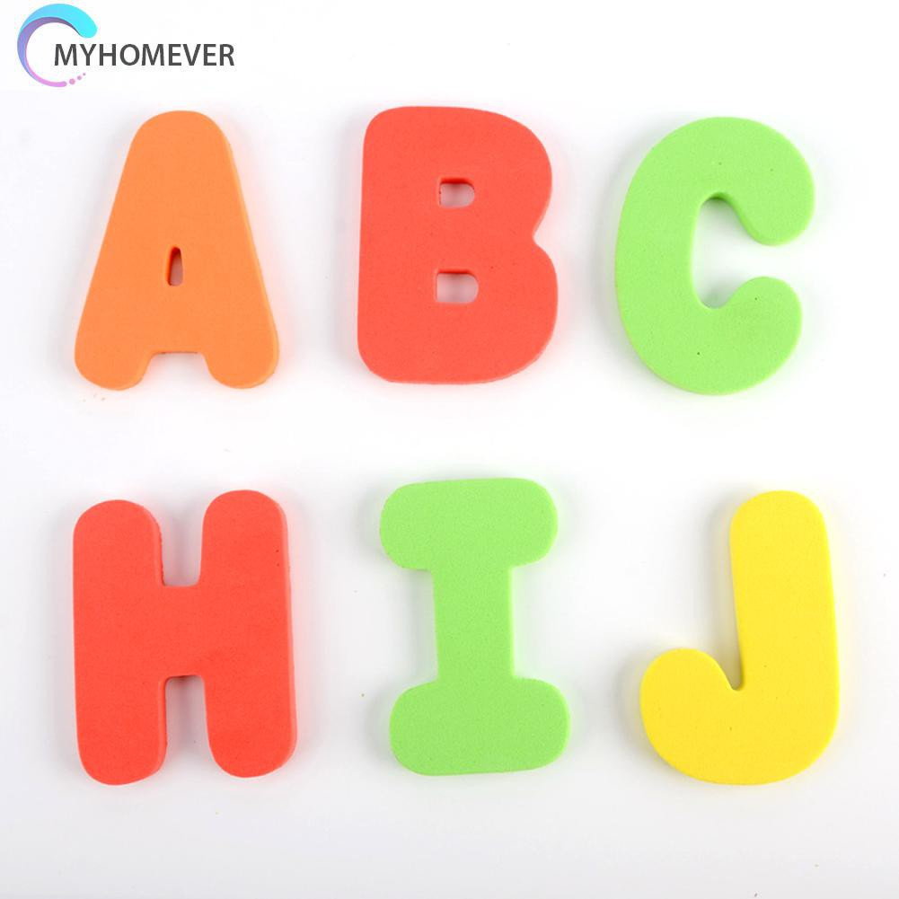 Pop It Fidget Đồ chơi 36pcs Bathtub Foam Alphanumeric Number Puzzle Cognitive Words Jigsaw Random