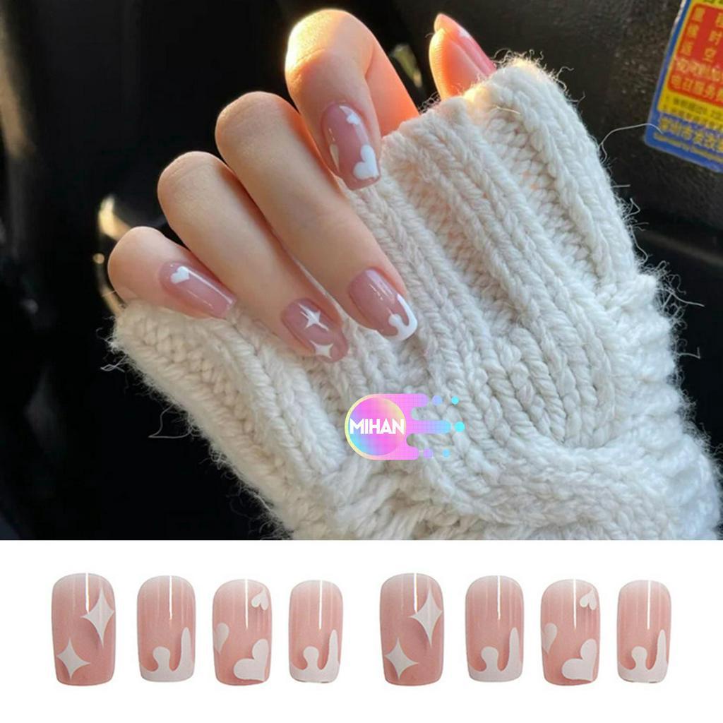 [Hàng mới về] Hộp 24 móng tay giả trang trí nghệ thuật thời trang cho nữ