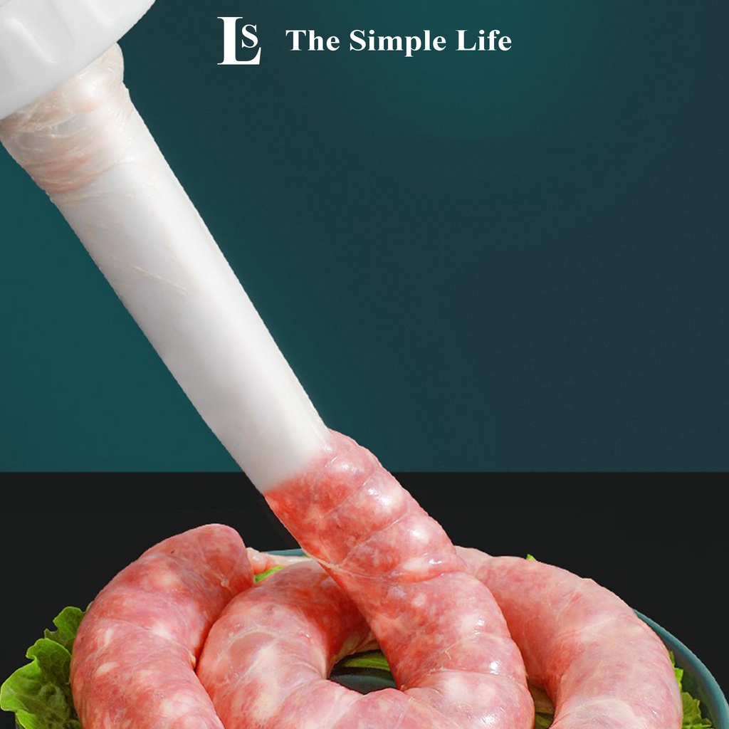 Dụng cụ làm xúc xích lạp xưởng, thiết bị nhồi xúc xích lạp xưởng bằng tay tại nhà 2 phễu cao cấp, tiện dụng [CHÍNH HÃNG]