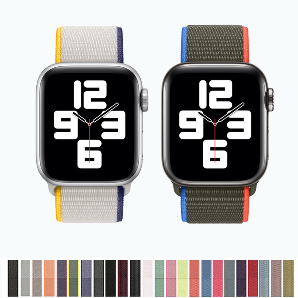 Dây đeo nylon cho đồng hồ thông minh Apple Watch Band 45mm 41mm 40 / 44mm 49mm Iwatch Series 8 7 6 SE 5 4 3