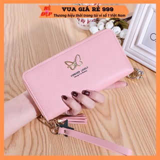 Ví nữ dáng dài cầm tay đẹp thời trang nhiều ngăn giá rẻ VD40