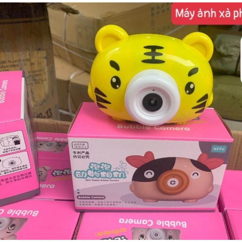 MÁY CHỤP ẢNH THỔI BONG BÓNG MÈO SIÊU CUTE CHO BÉ