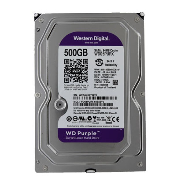 Ổ cứng HDD Máy tính, Ổ Cứng HDD 1TB, Ổ Cứng HDD 500Gb chuyên dụng cho camera và máy tính - Chính Hãng Western Digital