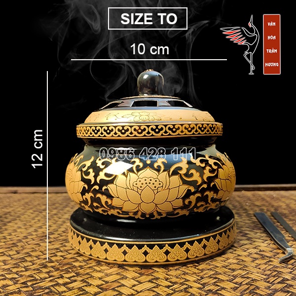 Lư xông trầm bằng điện - Lư đốt trầm bằng điện - Có Bảo Hành - Size To - Hẹn Giờ- Điều Chỉnh Nhiệt Độ
