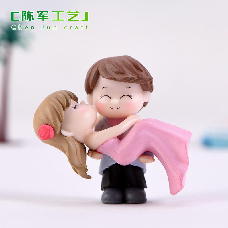 Charm (C95) slime/ Dụng Cụ Charm Trang Trí Mô Hình 01 Cặp Chú Rể &amp; Cô Dâu