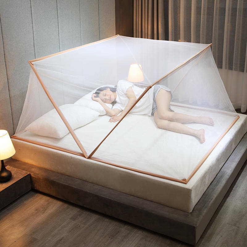 Mosquito Net Mông Cổ có thể gập lại Lắp đặt không đáy Trang chủ Sinh viên Ký túc xá Big Net Red Chống muỗi Độc thân Ngườ