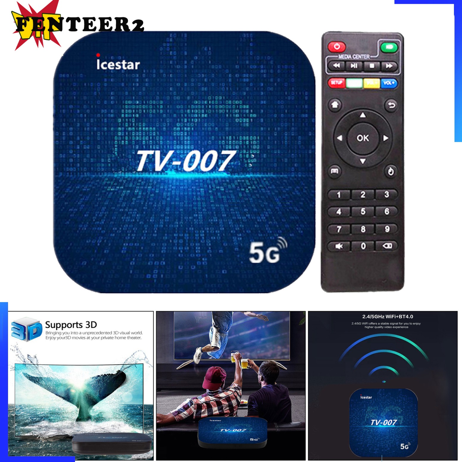 Thiết Bị Chuyển Đổi Tv Thường Thành Smart Tv Android 9.0 Tv Box Media Player 5g