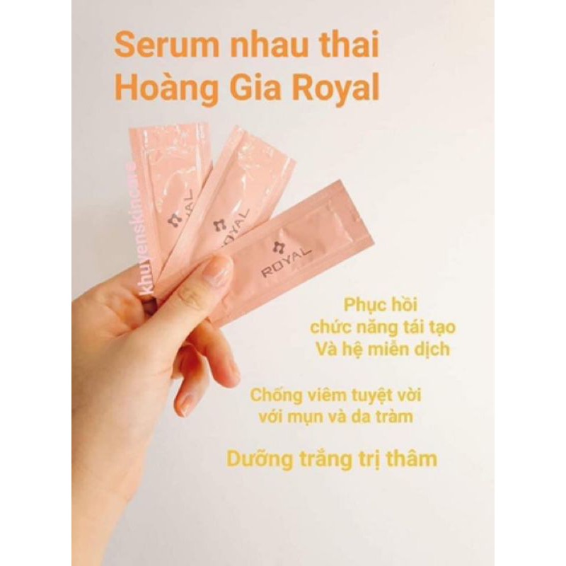 [CHÍNH HÃNG] SERUM NHAU THAI CUỐNG RỐN HOÀNG GIA ROYAL gói mini | BigBuy360 - bigbuy360.vn