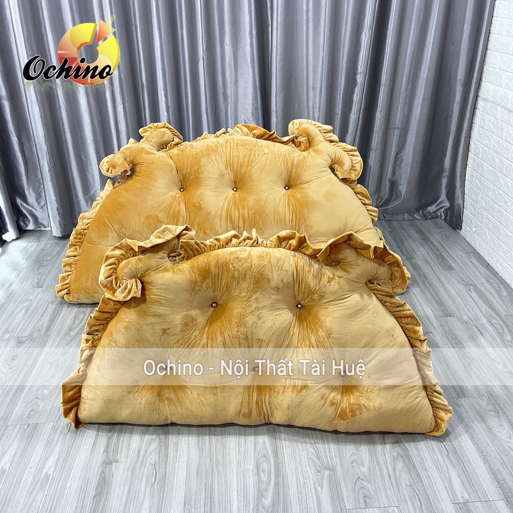 Gối Tựa Đầu Giường, Đệm Đầu Giường Mẫu Hoàng Gia Chữ Nhật Handmade 1M2-55 Và 1M6-75 ( Ảnh Thật Và Video)