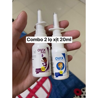 Combo 2 lọ dung dịch xịt mũi họng Ovix 20ml