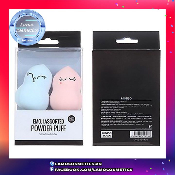 Mút Tán Kem Nền Miniso Emoji Assorted Powder Puff