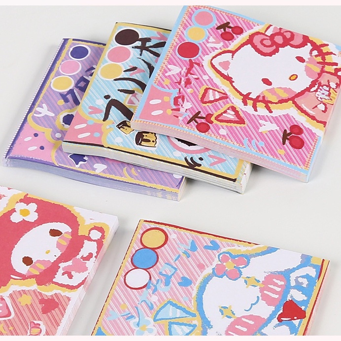 Giấy Ghi Chú Họa Tiết Hoạt Hình Graffiti Sanrio Cinnamon Dog Dễ Thương Có Thể Xé Ra Tiện Lợi