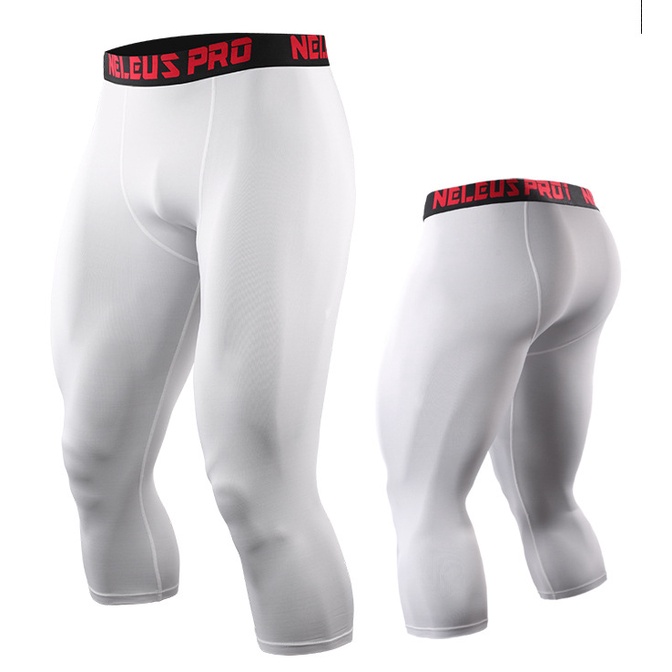 [ GYMEN ] Quần tập nam ôm sát, quần bóng rổ 7/8, nhanh khô, quần lót thể thao, quần chạy bộ, quần tập gym, quần co giãn, quần nén cơ,