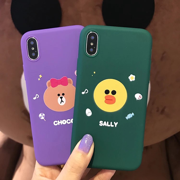 Ốp điện thoại silicon in hình động vật hoạt hình đáng yêu cho iPhone 6 6Plus 6s 6Plus 7 7Plus 8 8Plus X XS | BigBuy360 - bigbuy360.vn