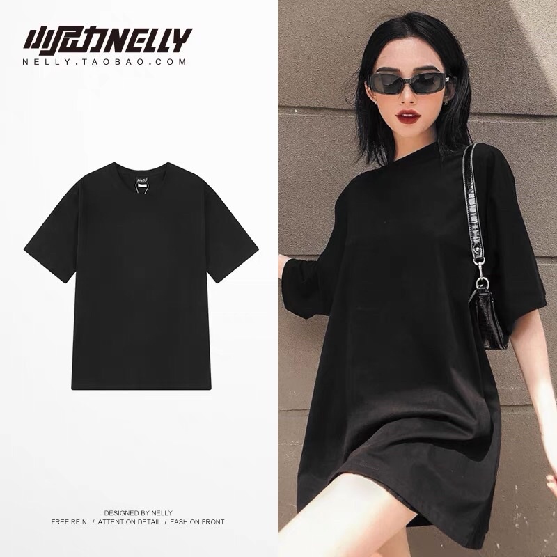 [ SẴN ][𝙽𝙴𝙻𝙻𝚈 𝚃𝚁𝙰𝙲𝙺 T-SHIRT] Áo NELLY trơn cotton nam và nữ basic solid color oversize TEE