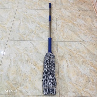 Cây Lau Nhà Vắt Tay Trợ Lực Cán Inox Vải Lau Cotton dài 135cm