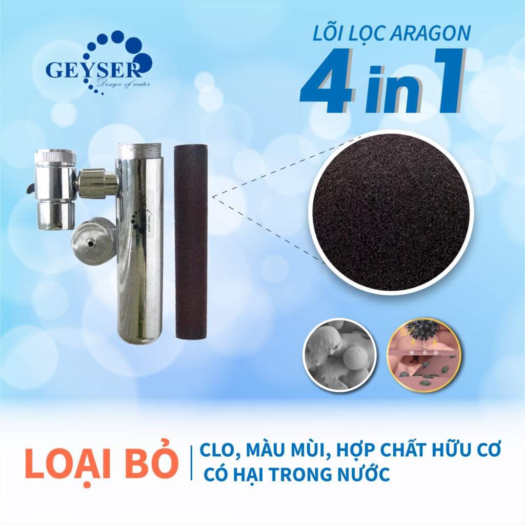 Máy lọc nước Geyser Euro M tại vòi - nhập khẩu Nga ( cam kết chính hãng)