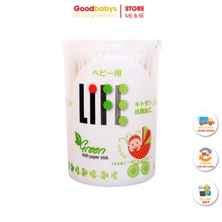 Tăm bông kháng khuẩn Life Baby hộp 200 que