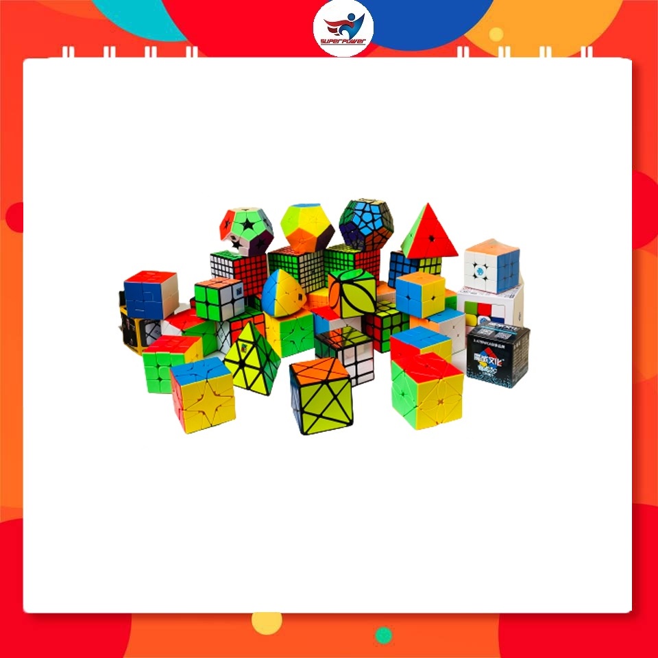 Rubik khối - Tổng hợp bộ rubik 2x2 3x3 4x4 5x5 Rubik biến thể, rubik mặt gương, rubik tam giác