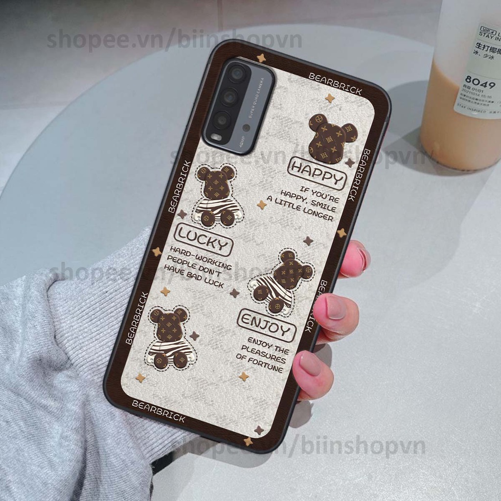 Ốp Xiaomi Redmi 9T hình gấu bear brick đẹp độc lạ, thời trang, cá tính