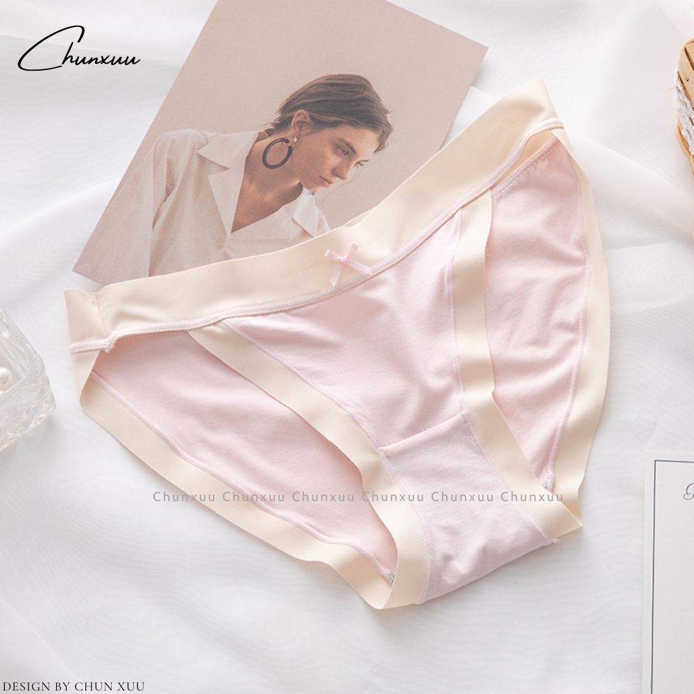 Quần lót nữ vải cotton lạnh phối cạp su mềm mát, nâng mông tôn dáng gợi cảm -ChunXuu QC122