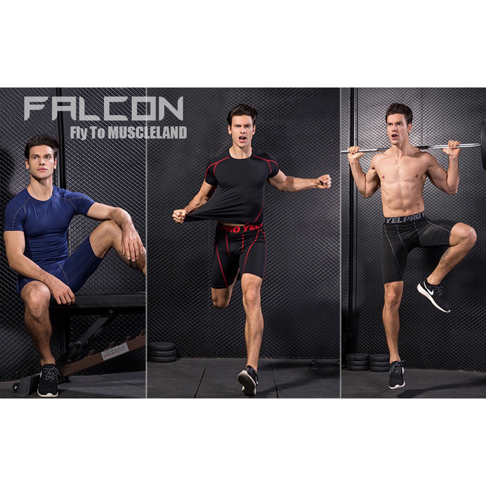 Quần legging nam tập GYM cho nam giới Pro Combat Giữ nhiệt (Loại ngắn) BBS WEARMale