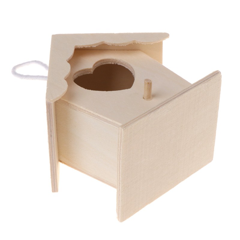 Tổ chim tự làm bằng gỗ tự nhiên độc đáo cho chim vẹt