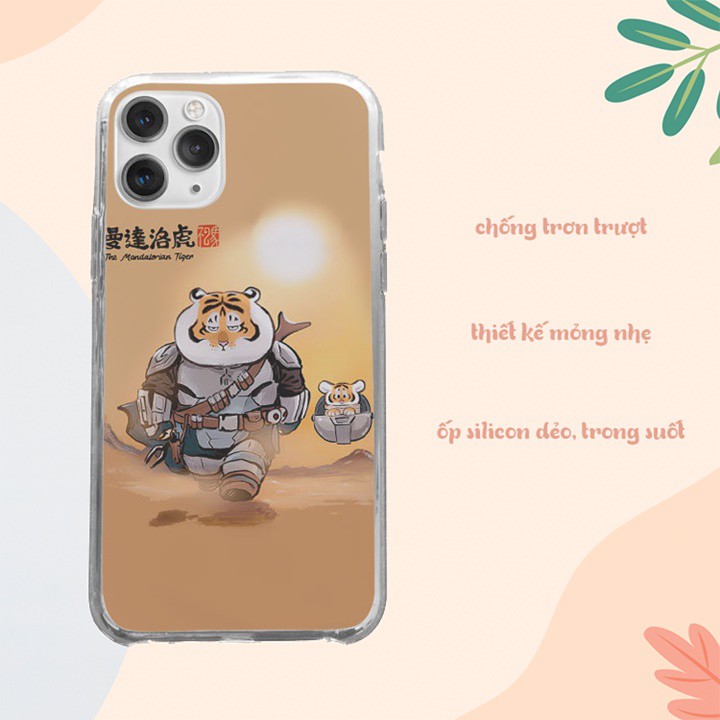 Ốp iphone Chiến binh hổ mập trên sa mạc cho IP 5 đến IP 12 pro max BLUIMH00079