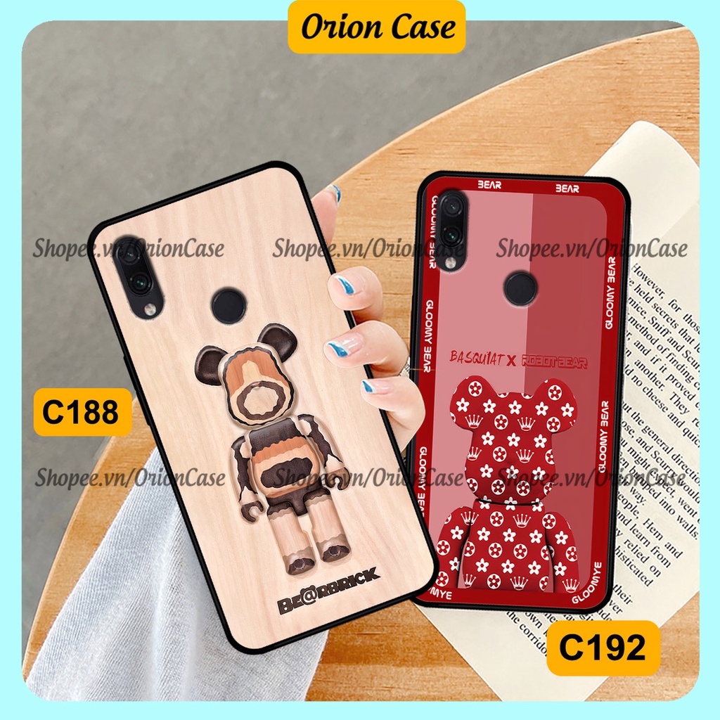 Ốp lưng Xiaomi Redmi 7 - Redmi Note 7 in hình bearbrick 3D thời trang, cá tính. ốp chống sốc, bền đẹp