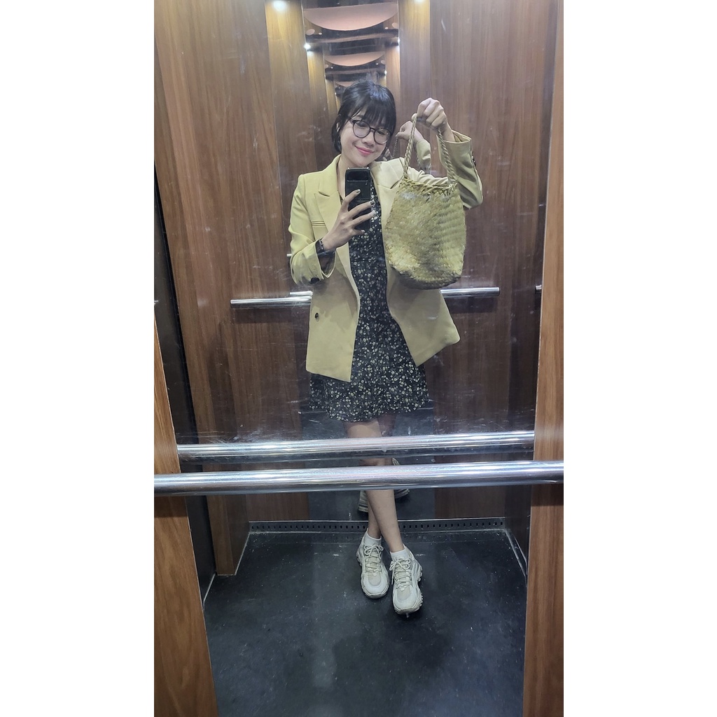 Áo khoác blazer vàng by Chunn Design A249 | BigBuy360 - bigbuy360.vn