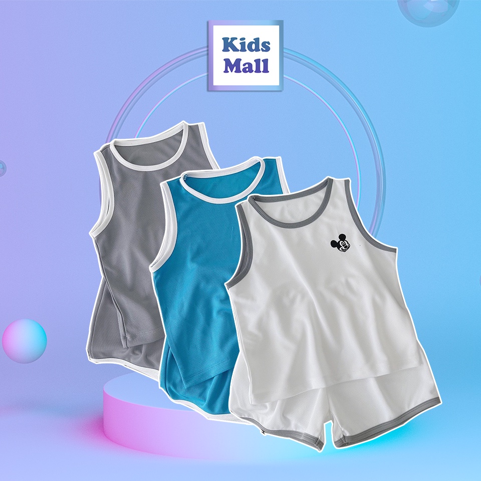 Bộ ba lỗ bé trai 8-22 kg thun xốp co giãn thoáng mãn cho bé trai/bé gái