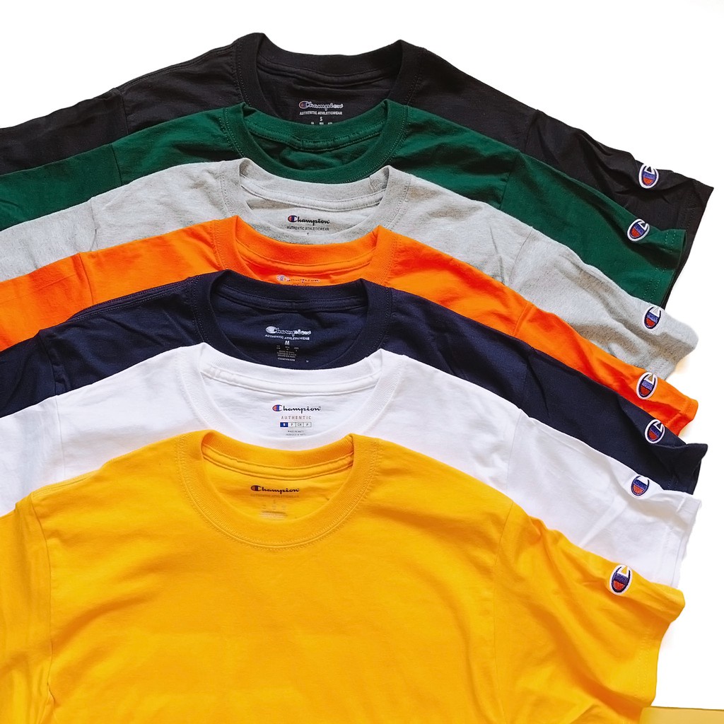Áo Champion Basic T425 - Trắng AUTH  Hàn Quốc