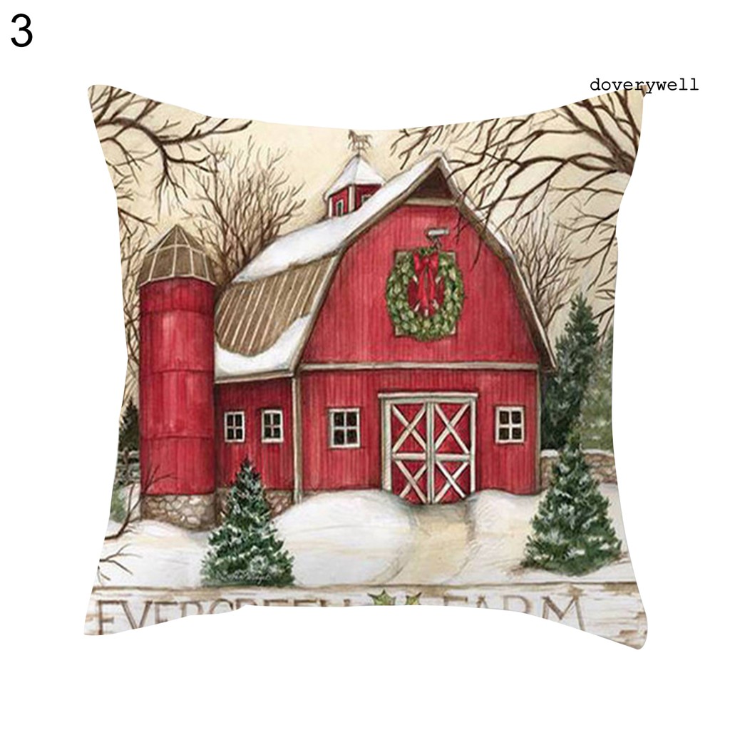 Bao Bọc Gối Trang Trí In Hình Chủ Đề Giáng Sinh