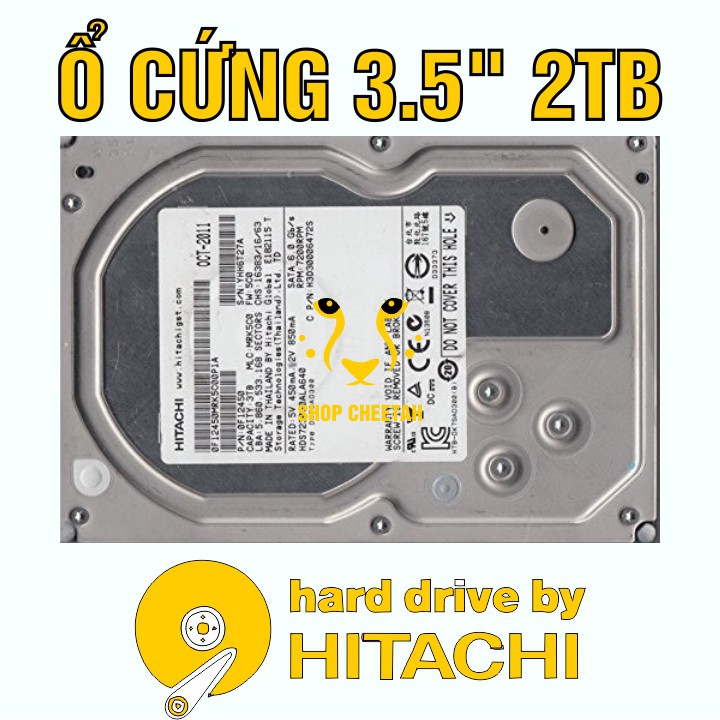 Ổ cứng Hitachi 2TB – Ổ cứng HDD 3,5” cho PC – Chính Hãng – Bảo hành 12 tháng 1 đổi 1 – Tháo máy đồng bộ mới 99%