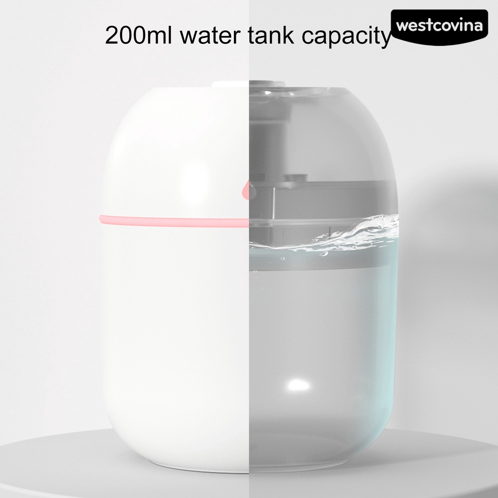 Máy Phun Sương Tạo Độ Ẩm Thông Minh Dung Tích 220ml Tích Hợp 2 Mức Độ Tiện Dụng