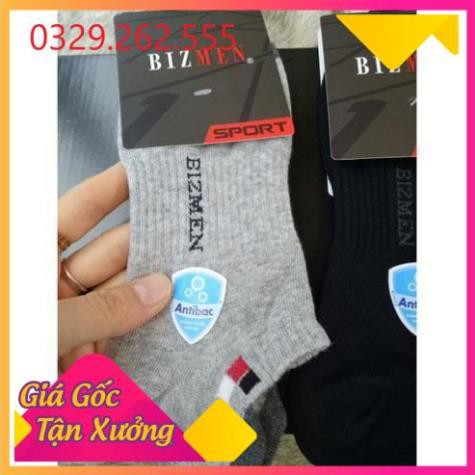 (Sale Khủng) Tất thể thao nam khử mùi kháng khuẩn Bizmen CSP-07