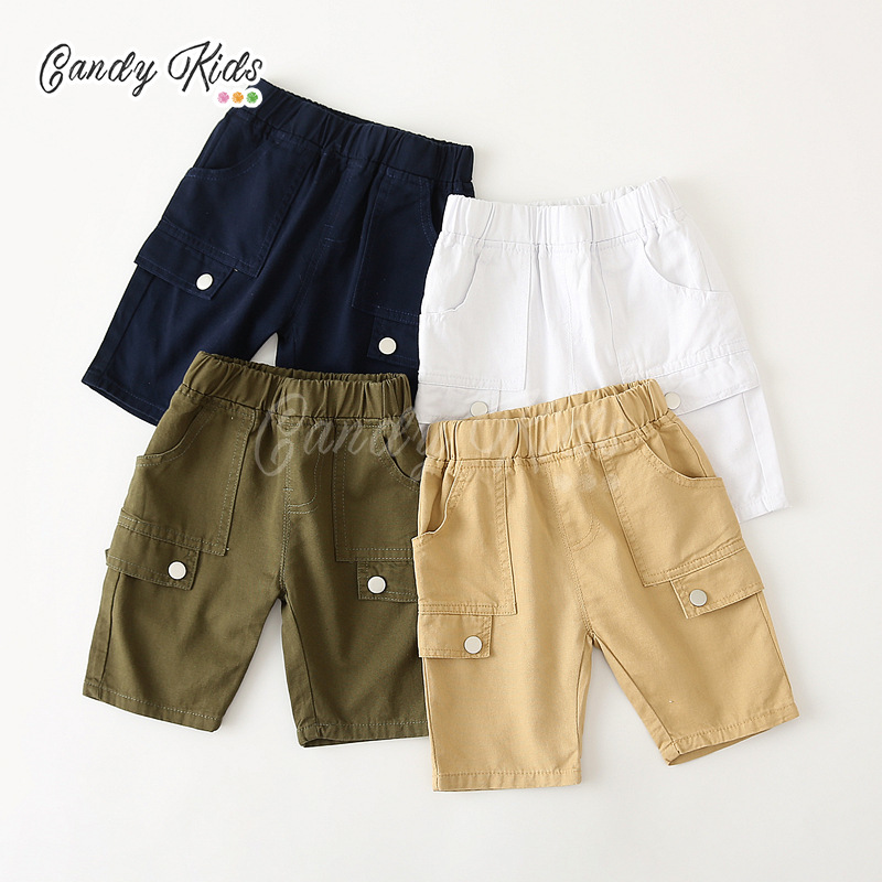 Quần Short Lưng Thun Thời Trang Cho Bé Trai 4-6 Tuổi